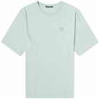 Acne Studios Exford Face T-Shirt in Soft Green