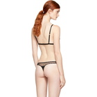 Fleur du Mal Black Dot Lace Triangle Bra