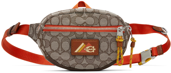 Photo: Coach 1941 Brown & Orange Utility Signature Pouch