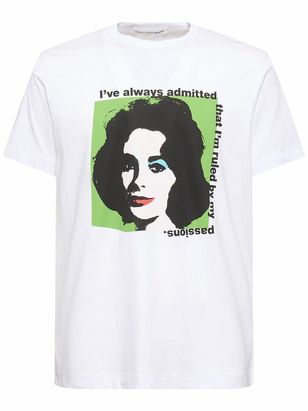 Photo: COMME DES GARÇONS SHIRT Andy Warhol Printed Cotton T-shirt