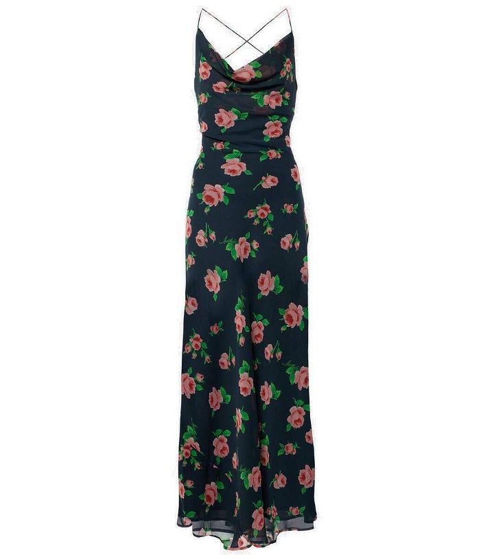 Photo: Rotate Tazzy floral open-back slip dress