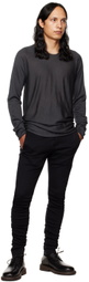 Label Under Construction Gray Arched Sweater