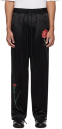 Song for the Mute Black Falling Flowers Track Pants
