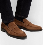 Tod's - Suede Penny Loafers - Men - Brown