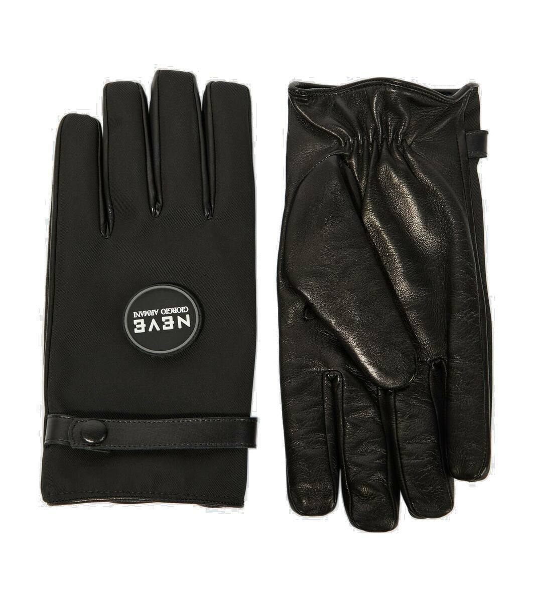 Giorgio Armani Cashmere-lined leather gloves Giorgio Armani