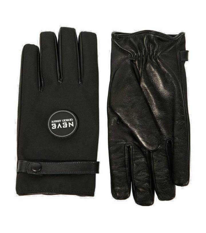 Photo: Giorgio Armani Neve leather and nylon gloves