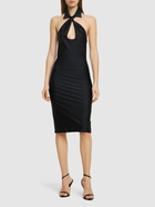 COPERNI - Open Chest Stretch Jersey Midi Dress