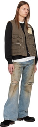 Kenzo Khaki Mutlipocket Vest