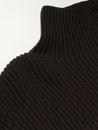 TOM FORD - Ribbed Cashmere Rollneck Sweater - Brown