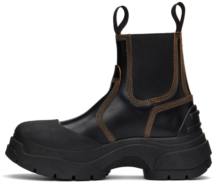 Maison Margiela Black Chunky Chelsea Boots