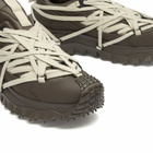 Rick Owens x Moncler Trailgrip Megalace Sneaker in Dark Dust