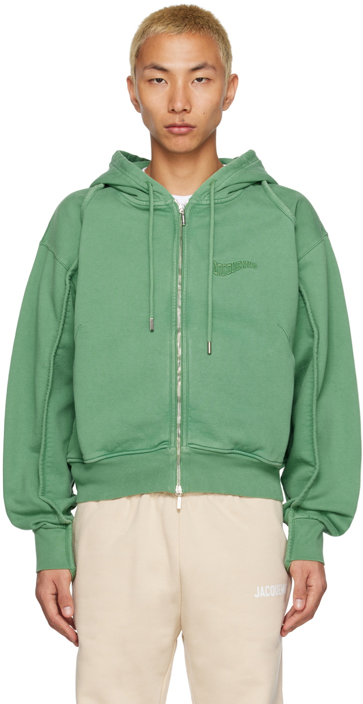 Jacquemus Green 'Le Sweatshirt Camargue' Hoodie Jacquemus Jacquemus Green 'Le Sweatshirt Camargue' Hoodie Jacquemus