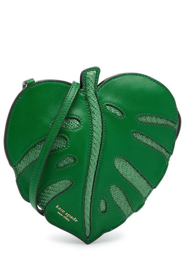 Photo: Kate Spade New York Playa 3D Leaf Leather Cross-body bag - Green - One Size