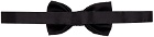 Ferragamo Black Silk Bow Tie