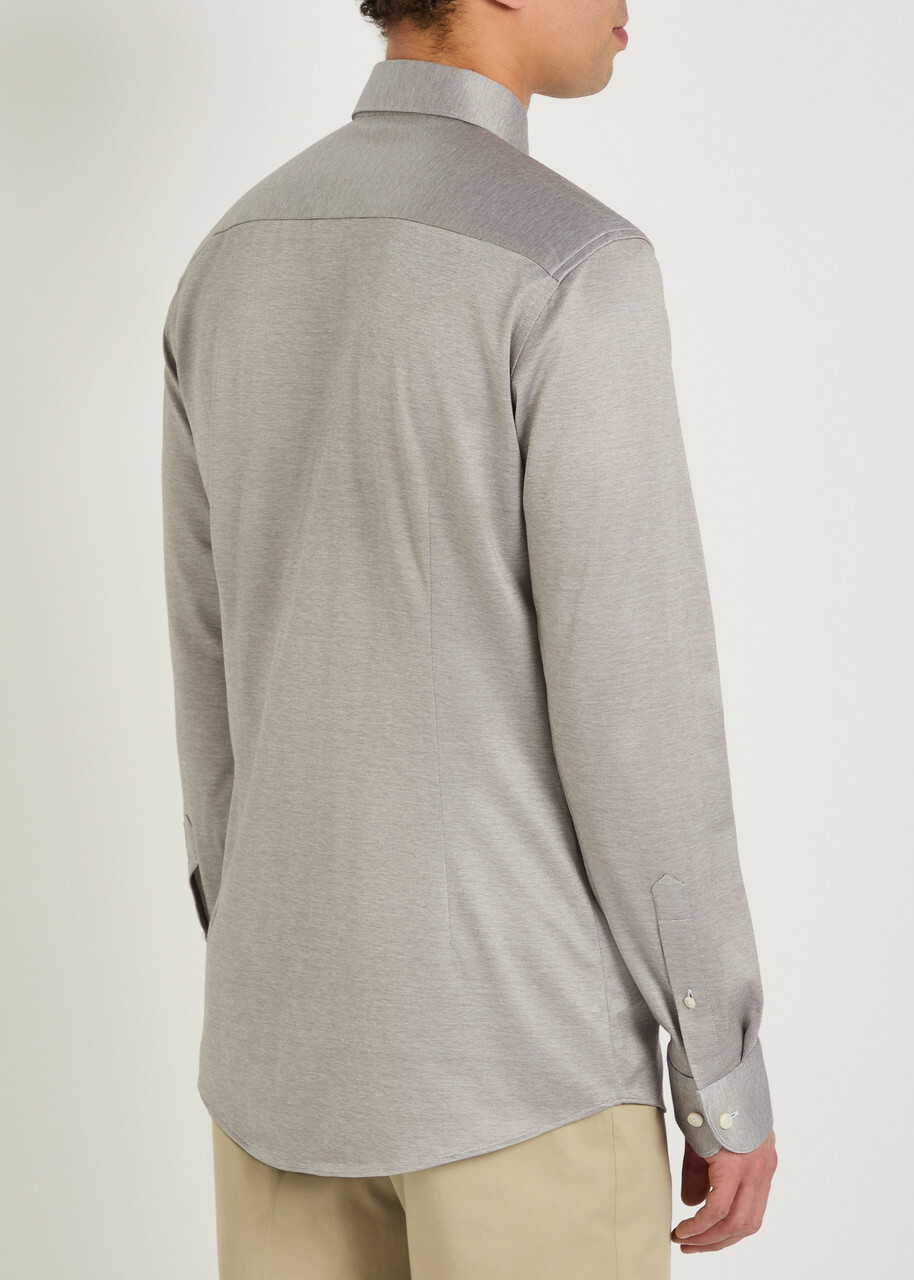 Eton Cotton Shirt Brown