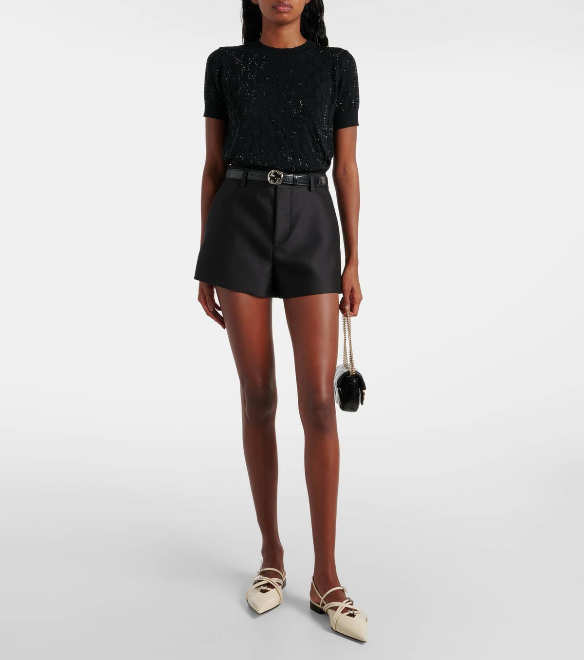Gucci GG Crystal wool top Gucci