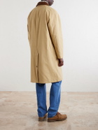 Drake's - Reversible Corduroy-Trimmed Cotton and Linen-Blend Jacket - Neutrals