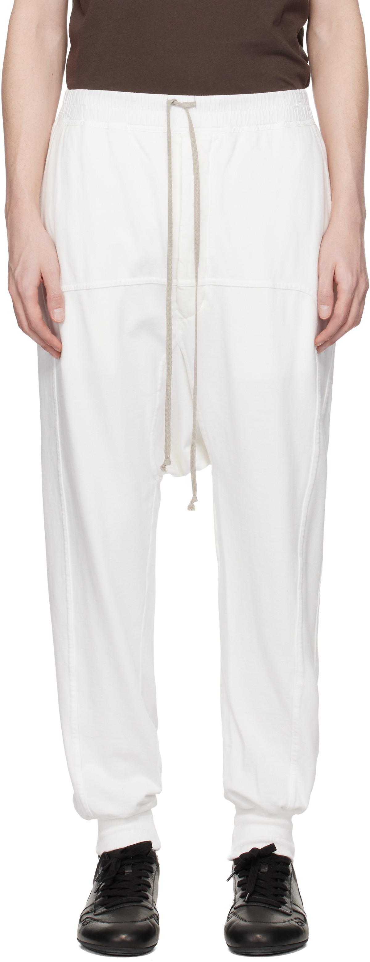Rick Owens DRKSHDW Off-White Temple Drawstring Sweatpants