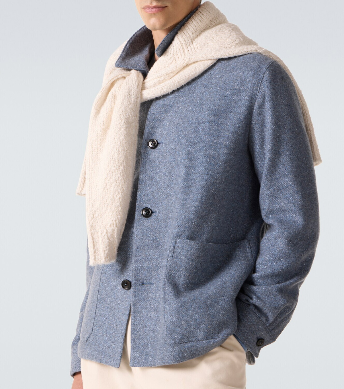 Zegna Cashmere and silk overshirt