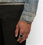 Givenchy - Silver-Tone and Enamel Ring - Silver