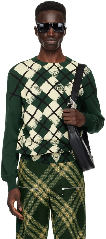 Photo: Burberry Green Argyle Sweater