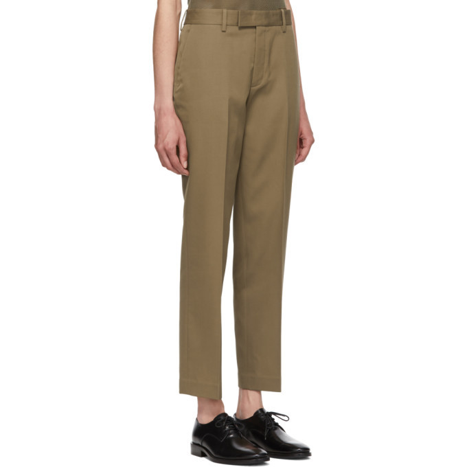 Helmut Lang Beige Cropped Trousers Helmut Lang