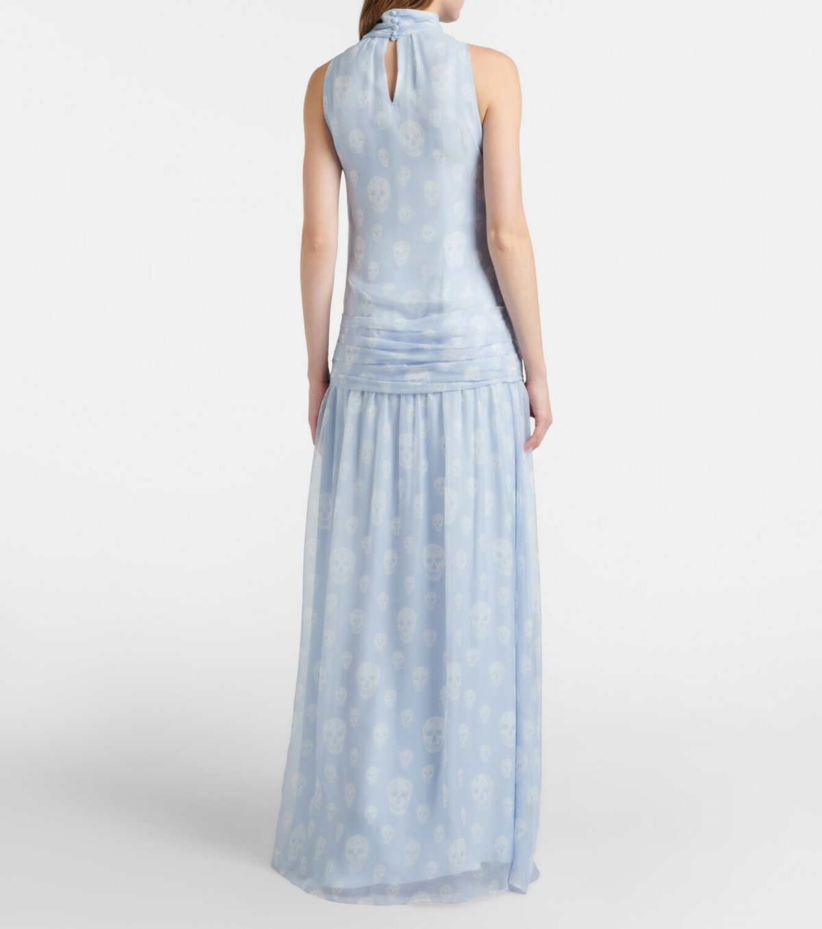 McQueen Polka-dot silk gown