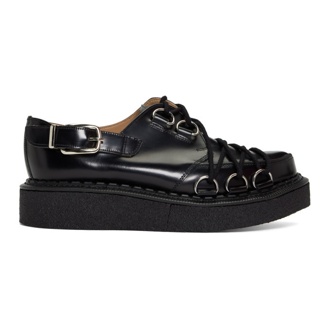 Comme des Garcons Homme Plus Black George Cox Edition D-Ring Derbys ...