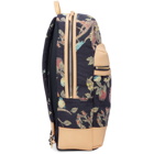 Master-Piece Co Pink and Navy Floral Backpack