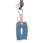 Acne Studios Women's Jeans Pendant Necklace in Light Blue