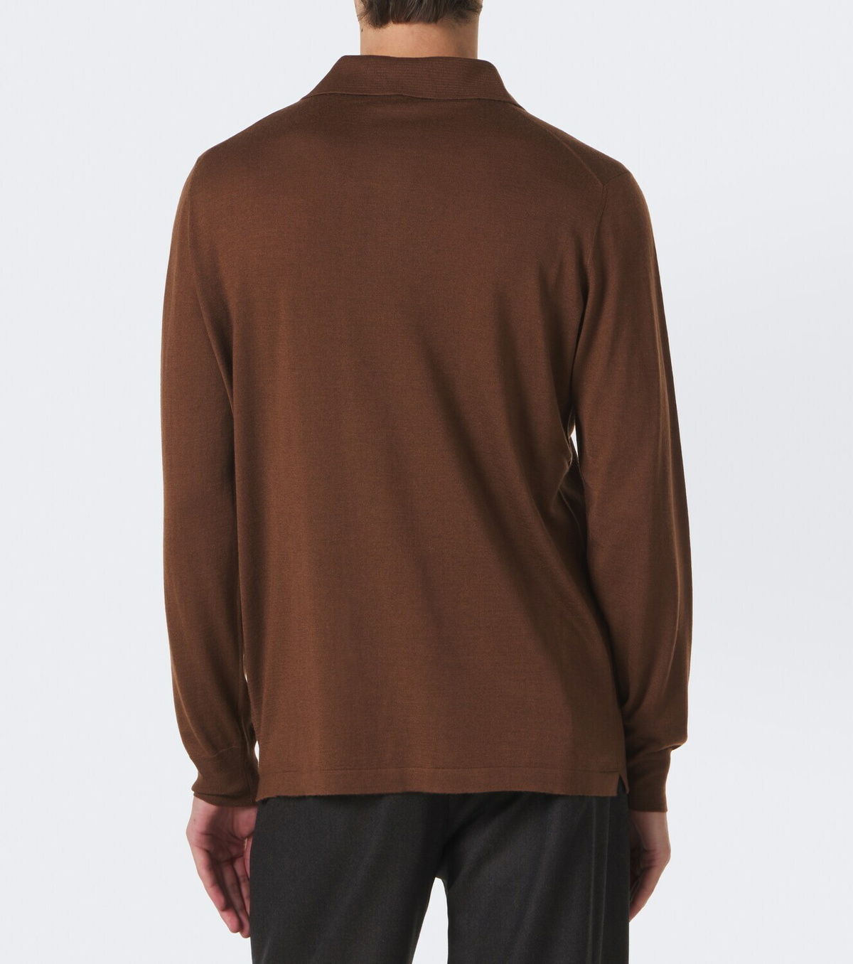 Thom Sweeney Cashmere and silk polo sweater