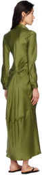 Silk Laundry Green Kate Maxi Dress