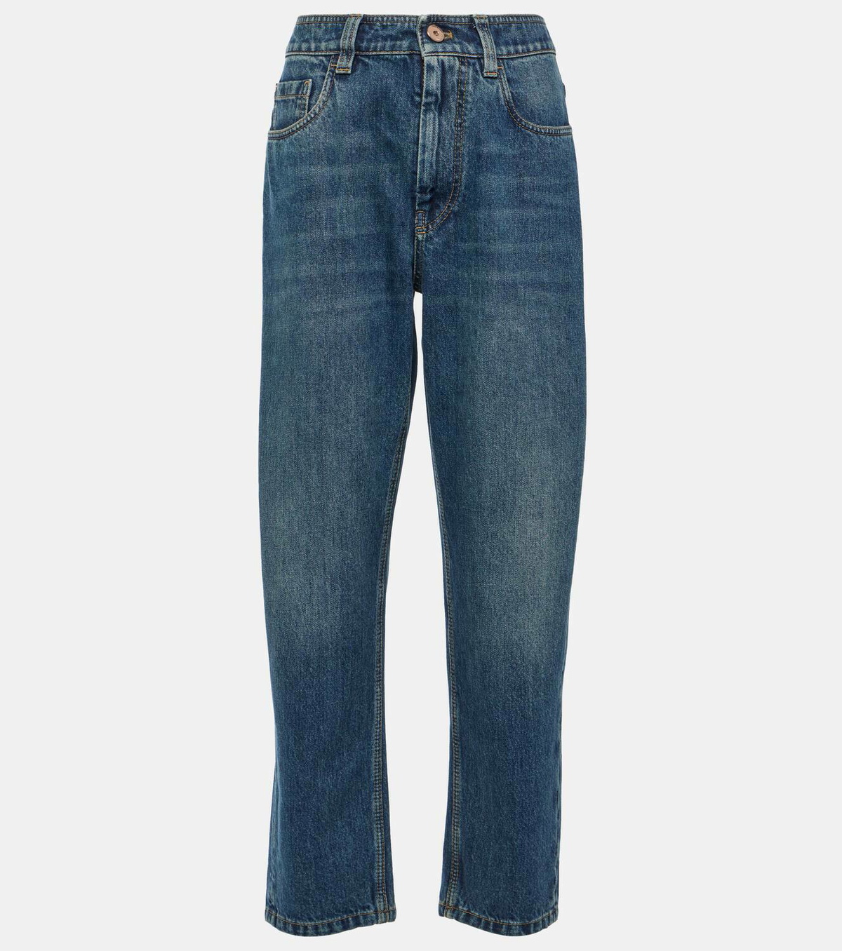 Brunello Cucinelli High-rise straight jeans