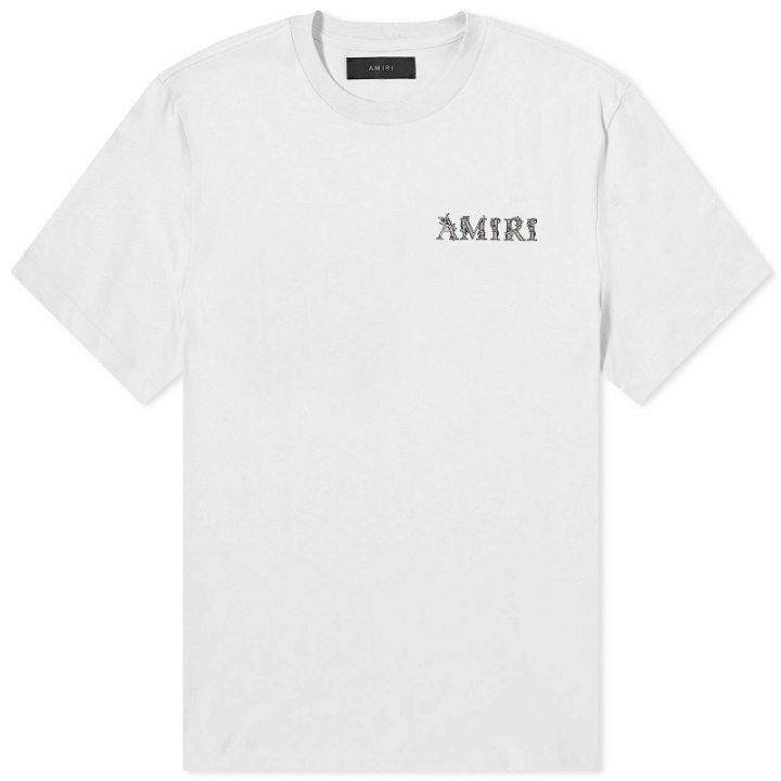 Photo: AMIRI Men's Baroque T-Shirt in Grey Dawn