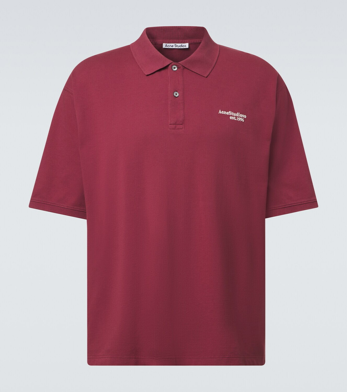 Acne Studios Cotton piqué polo shirt