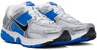 Nike Silver & Blue Zoom Vomero 5 Sneakers