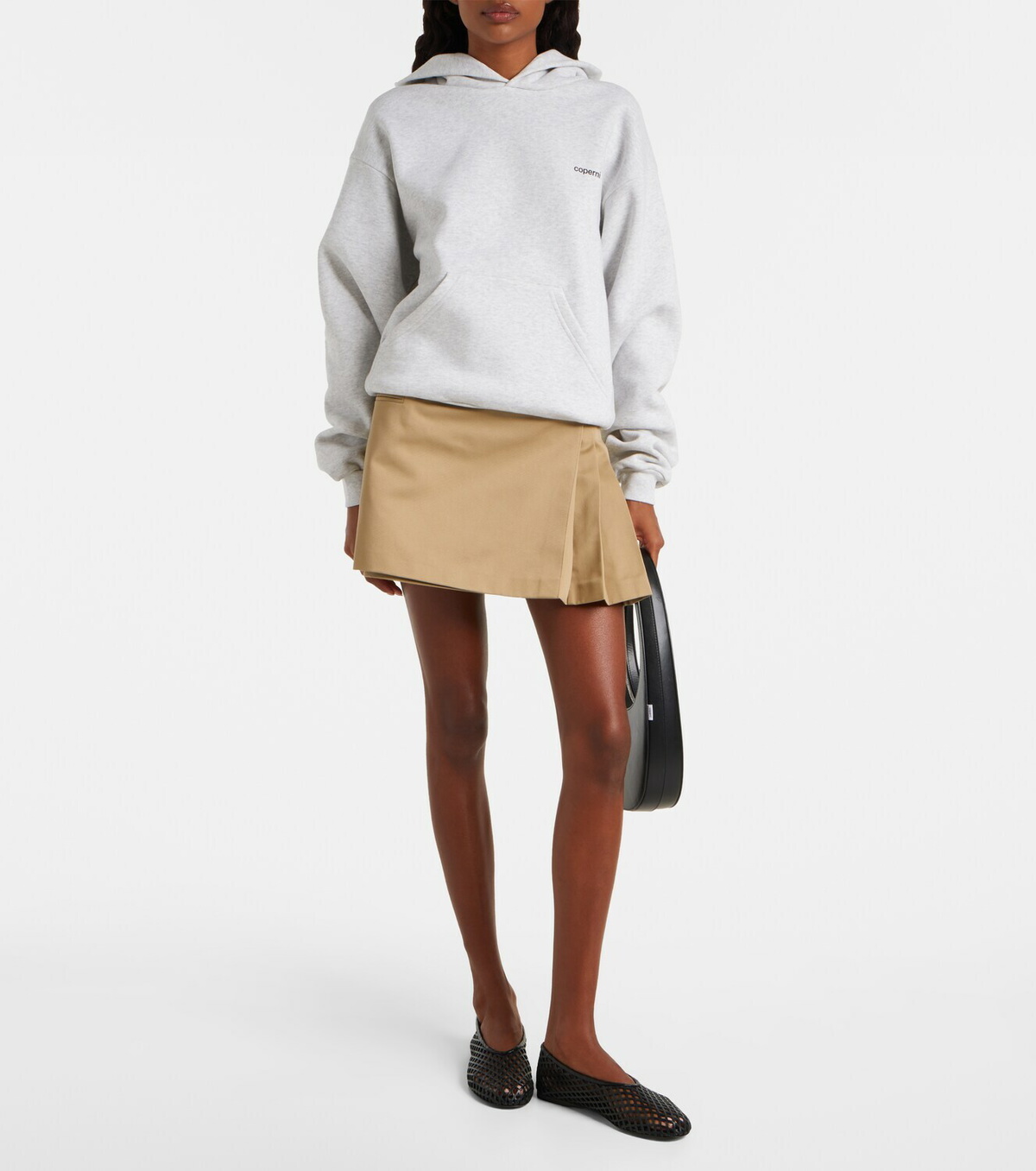 Coperni Logo cotton-blend jersey hoodie