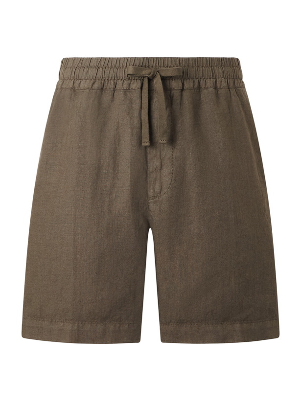 Photo: Altea - Samuel Straight-Leg Linen Shorts - Green