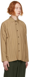 Homme Plissé Issey Miyake Khaki Edge Shirt