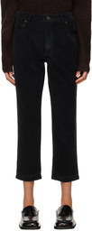 6397 Black 'Shorty' Trousers