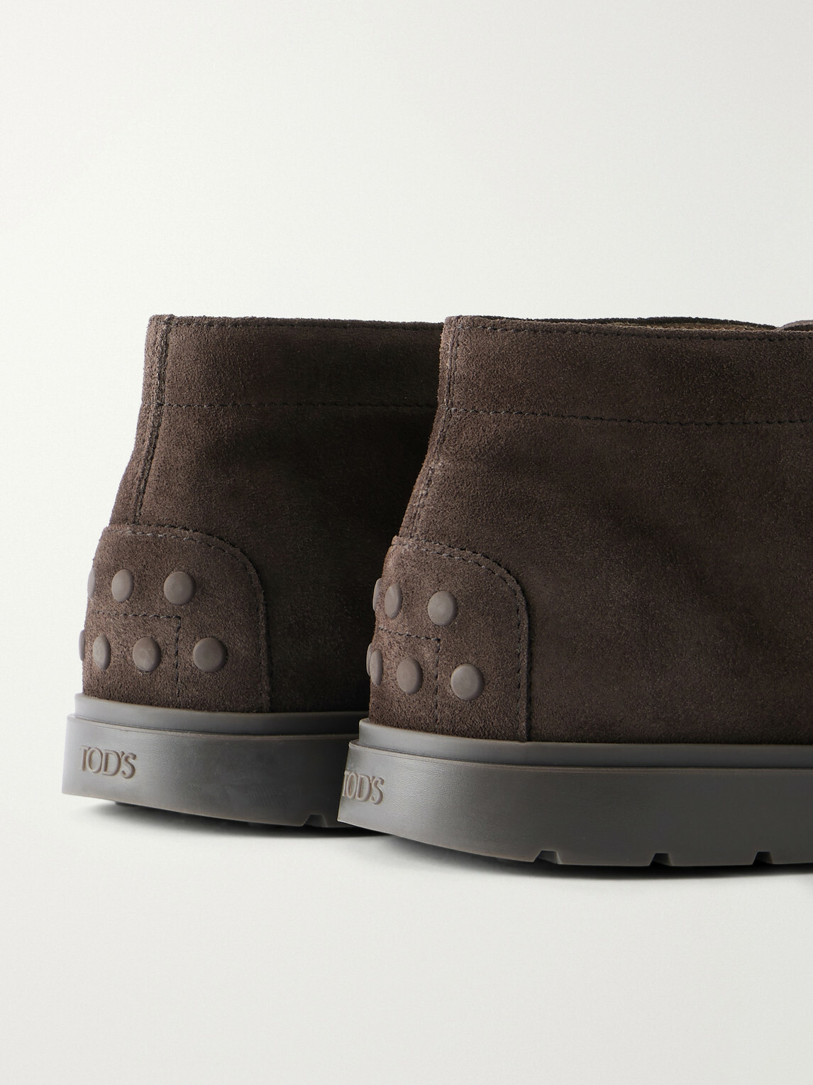 Tod's - Suede Lace-Up Boots - Brown