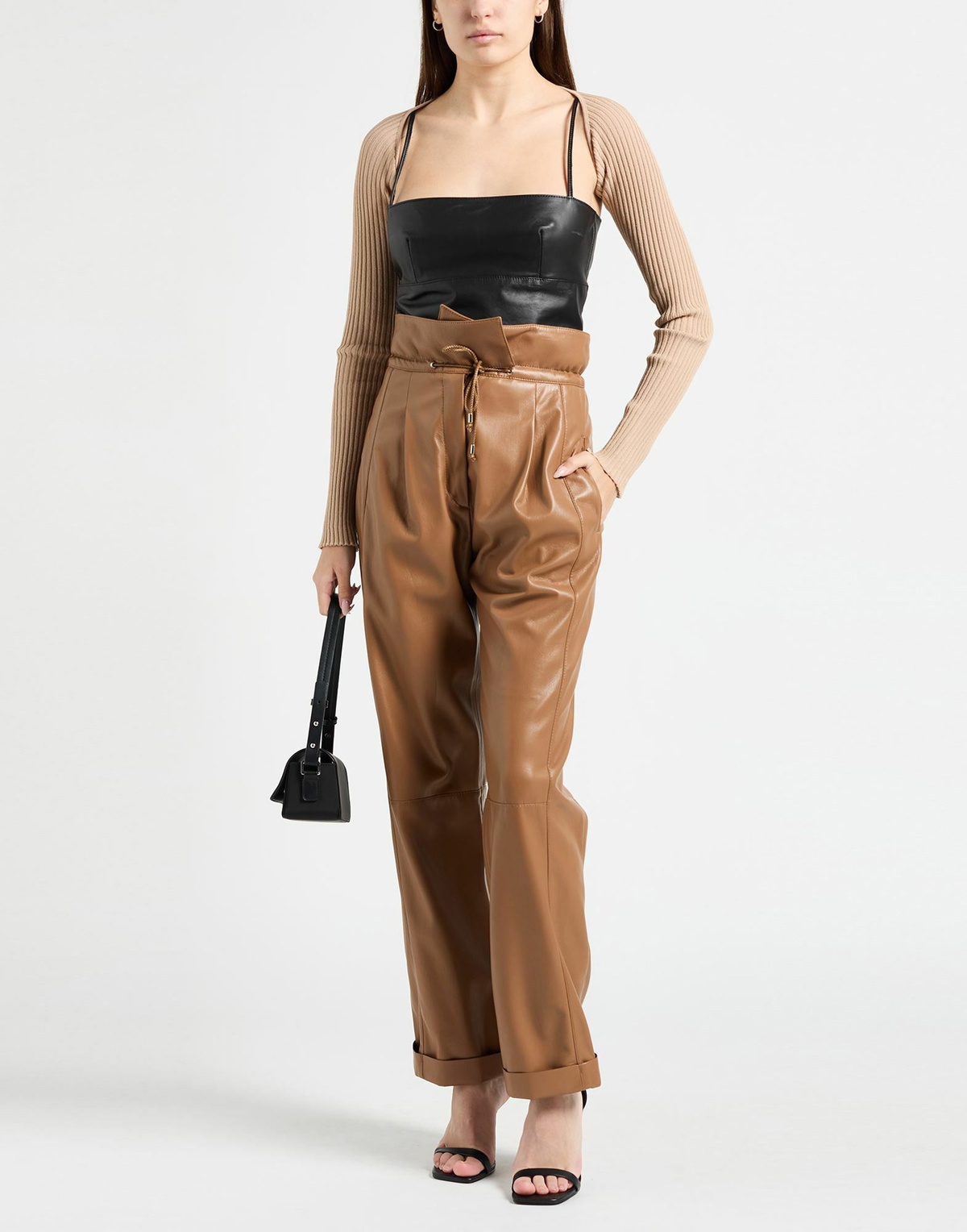 Andreādamo Womens Shrug Sand