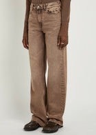 Our Legacy Wata Cut Straight-leg Denim Jeans Brown