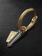 Annoushka - Drive In 18-Karat Yellow and Blackened Gold Diamond Earring Pendant