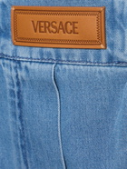 VERSACE Stonewashed Denim Shorts