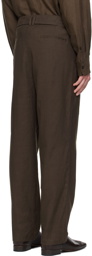 COMMAS Brown Tailored Trousers