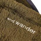 And Wander Men's High Loft Fleece Neck Warmer in Khaki