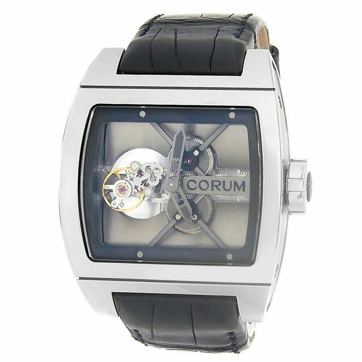 Photo: CORUM Ti-Bridge Tourbillon Hand Wind Mens Watch 022.700.04-0F01 0000