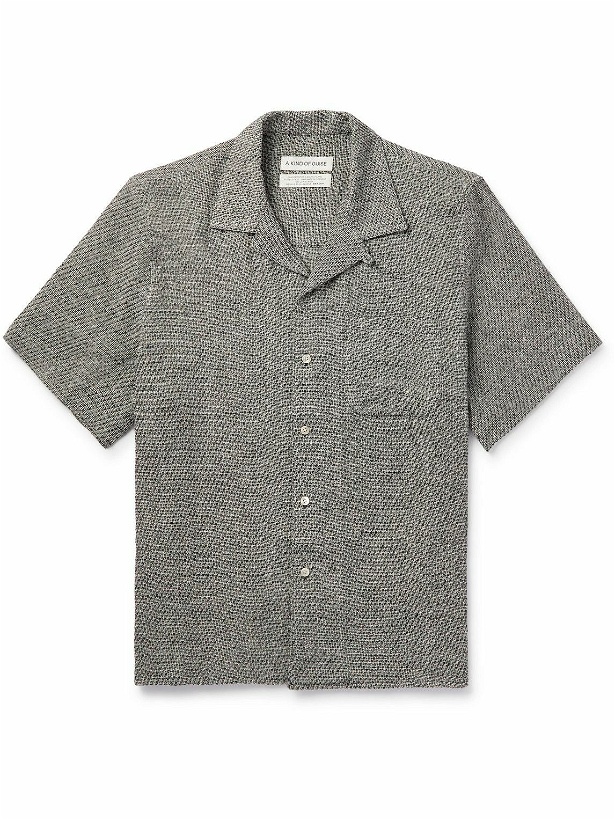 Photo: A Kind Of Guise - Gioia Convertible-Collar Linen and Silk-Blend Shirt - Gray