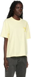 AMI Paris Yellow Ami de Cœur T-Shirt